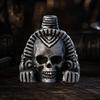 Aztec Style Skull Ring with Detailed Carvings Ancient Design Inspired Jewelry for Collectors and Enthusiasts Durable Metal Construction
