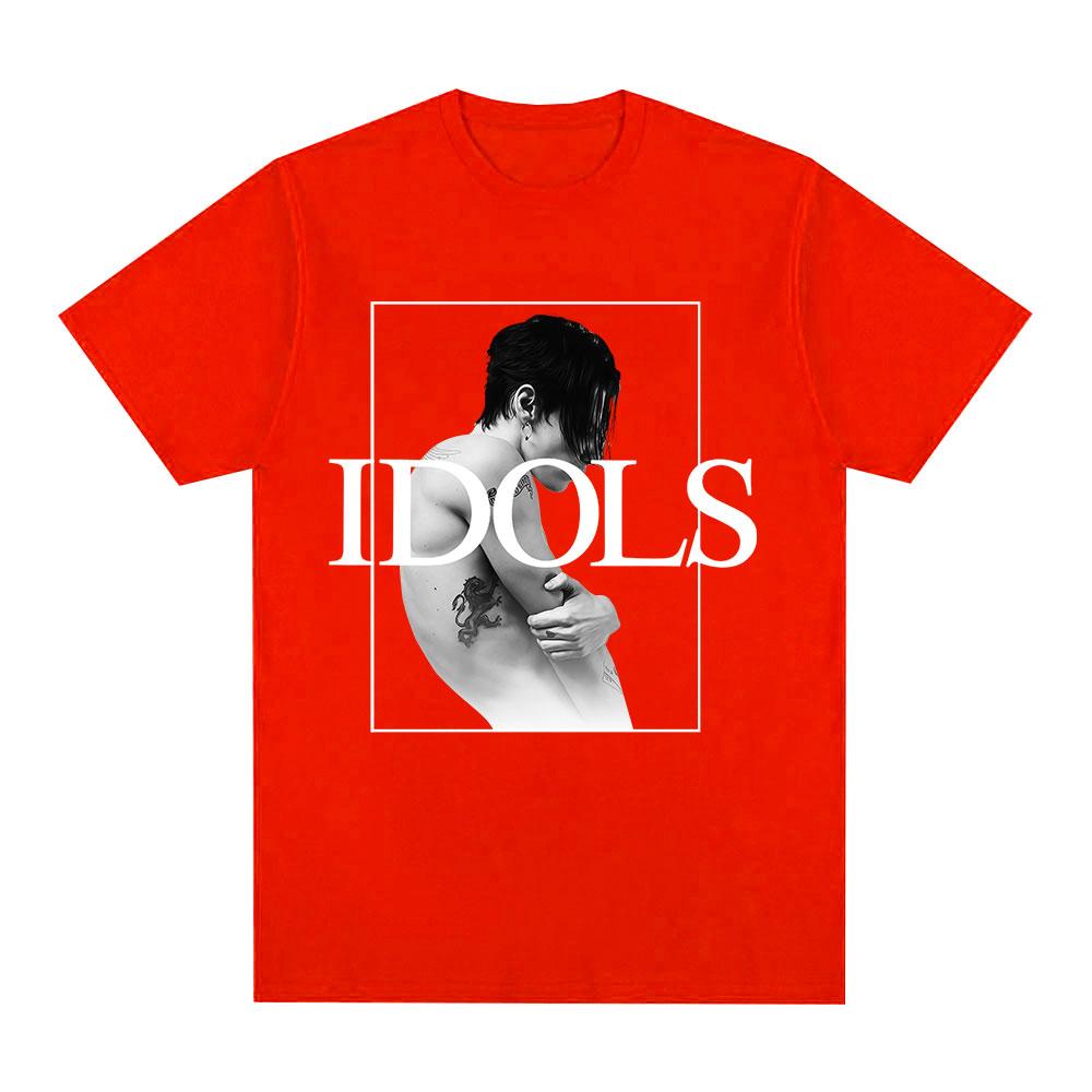 Yungblud IDOLS 2025 Альбом Тур Футболки Мужская Женская Одежда Летние Готические Футболки с Коротким Рукавом Повседневная Хлопковая Футболка Оверсайз S