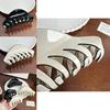 Versatile Large Hair Claw Clip In Timeless White And Black Ideal For Fashion-forward Hairstyles