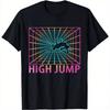 High Jump Retro Gymnast Gift T-Shirt Print Original Design Gifts T Shirts Vintage T Shirt Cotton Camisas Streetwear