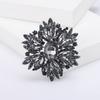 Fashion Alloy Large Crystal Glass Brooch Exaggerated Creative Women'S Sweater Coat Corsage Ornament Pin