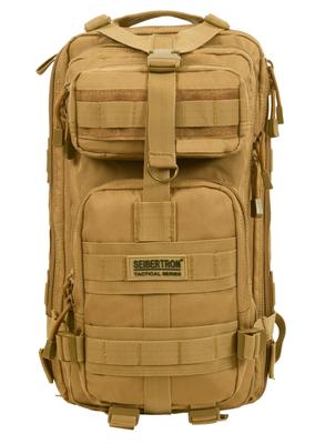 Cybertron 3P Tactical MOLLE 27L Backpack, Waterproof, Lightweight, Outdoor, Military, U.S. Type, Khaki,