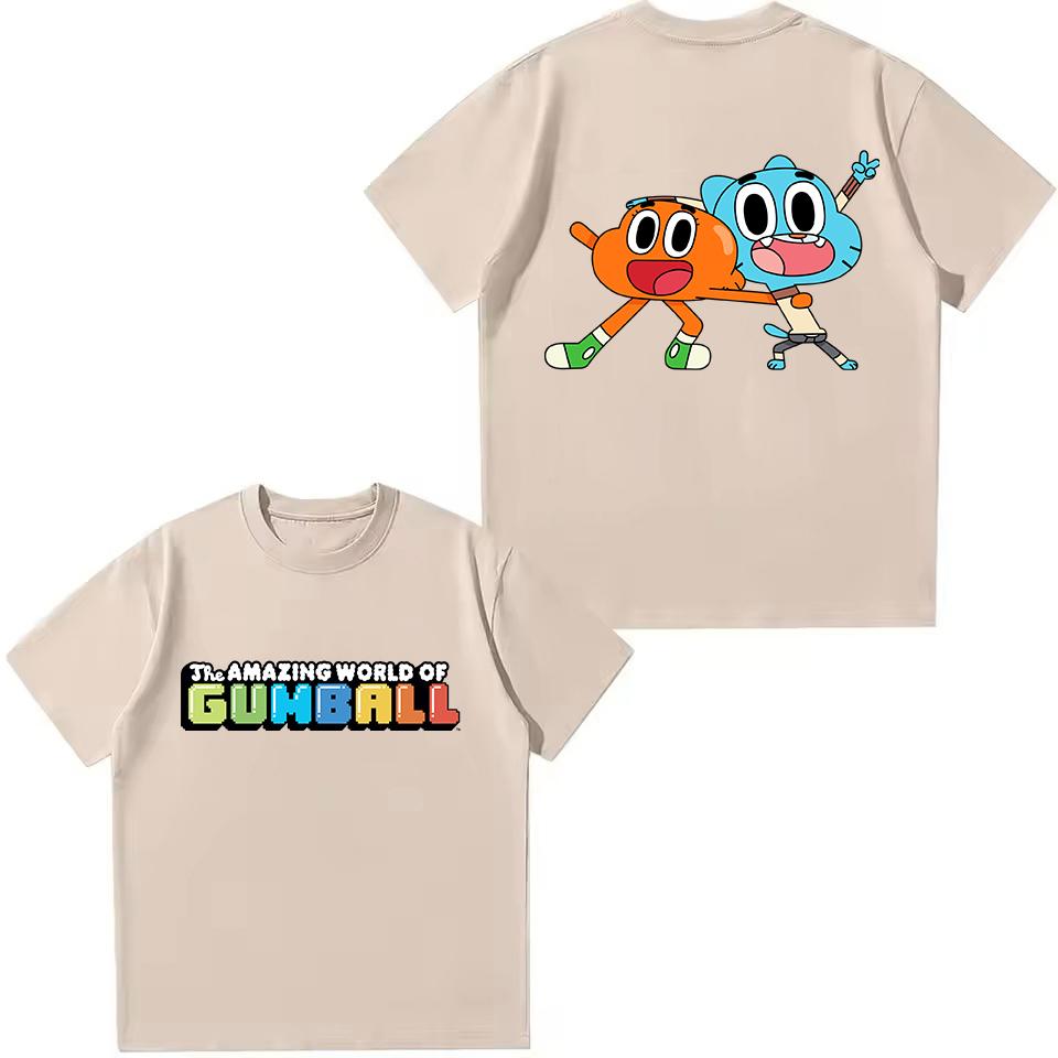 The Amazing World Of Gumball T-shirt For Boys Girls 2026 New Kids Cartoon Tops Tees Boys Short-sleeved Tshirt Children Clothing