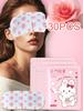 1/5/10/20/30/50PCS Pink Rose Steam Hot Compress Eye Mask, Moisturizes The Eyes, Relieves Fatigue, Re