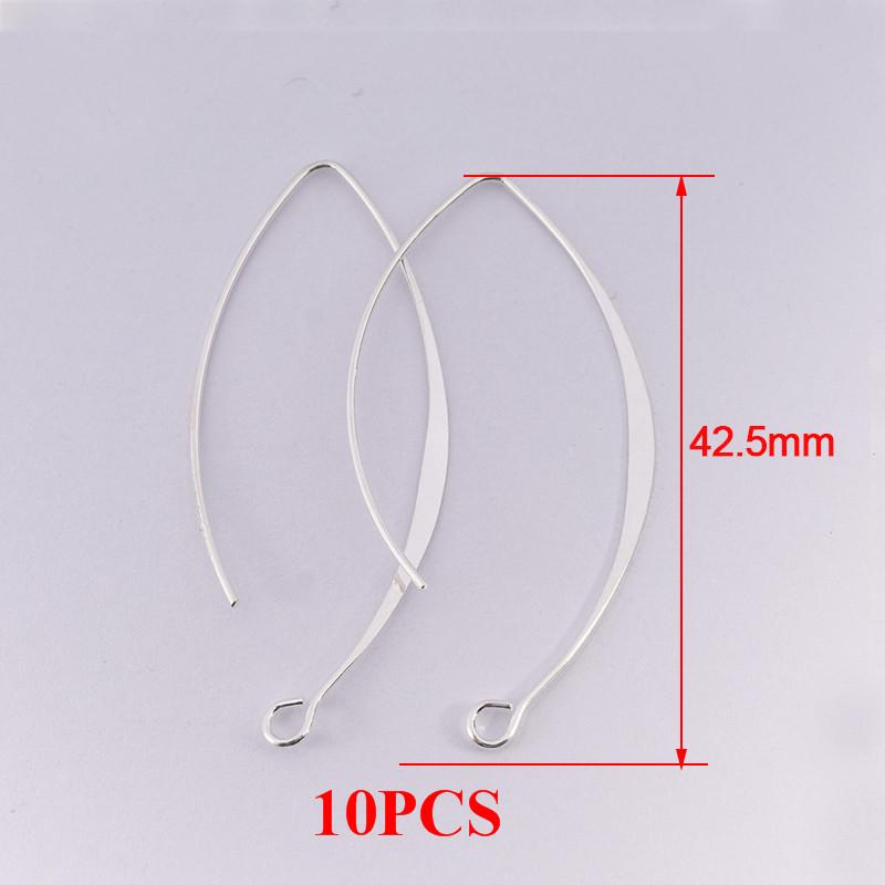 10-20pcs V-shaped Earring French Earring Hooks Findings Ear Wire Settings Base Settings For Jewelry Making Earrings Accessories