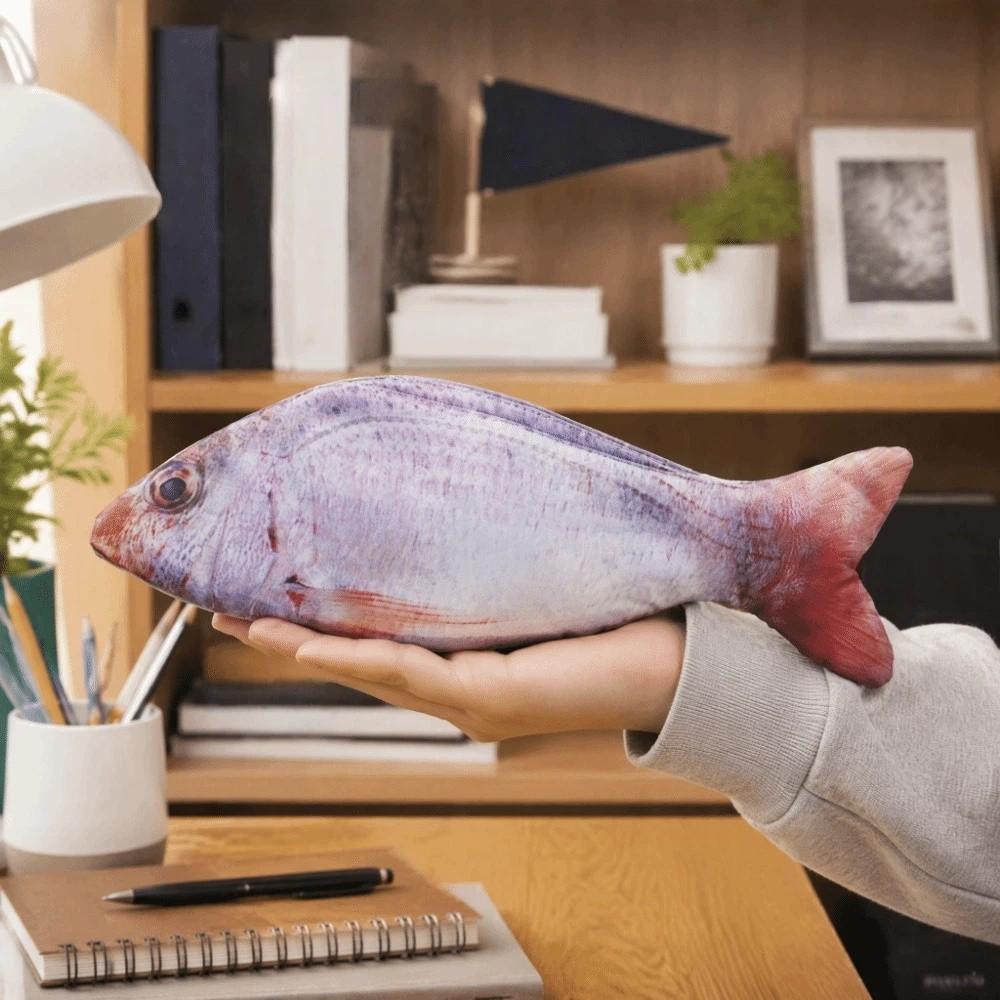Cute Design Salted Fish Shape Pen Bag Simulation Stationery Storage Bag Fish Pencil Case Student