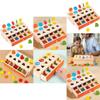 Wooden Montessori Educational Toy Color Shape Matching Coins Storage Box For Toddlers