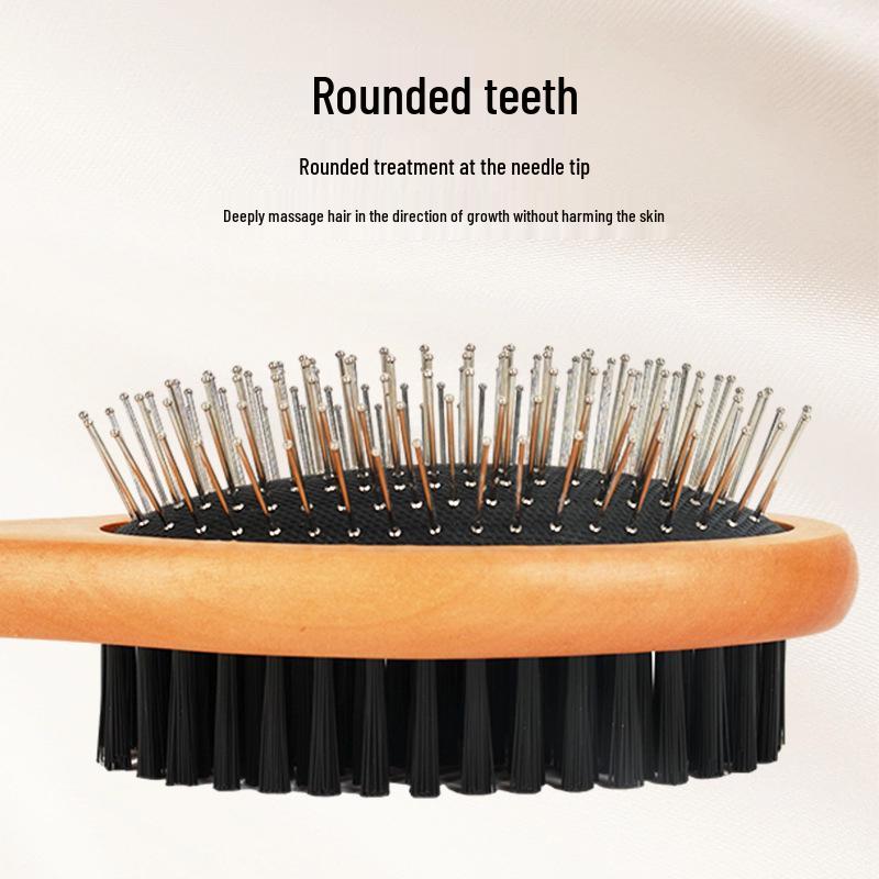 Double-Sided Grooming and Massage Comb for Cats and Dogs - Removes Loose Hair and Detangles