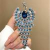 Women Fashion Rhinestone Peacock Brooch Phoenix Clothing Accessories Pins Party Jewelry Gifts