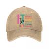 Inspirational Quote Casual Washed Baseball Cap Outdoor For Womens Unisex FeUnisex