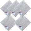 Imaa Imabari Certified Hand Made In 34cm X 5 Count Towels, Fluffy, Thin, Absorbent, Quick-Drying, Japan, 100% Cotton, 35cm, Vacuum-Compressed Pack,