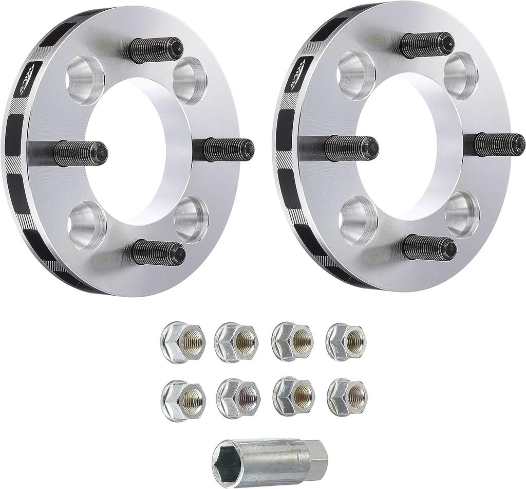 KYO-EI Kics Wide Tread Spacer, M12 x P1.25, 4H, PCD100, 20mm Thick, Pack of 2, 4020W3