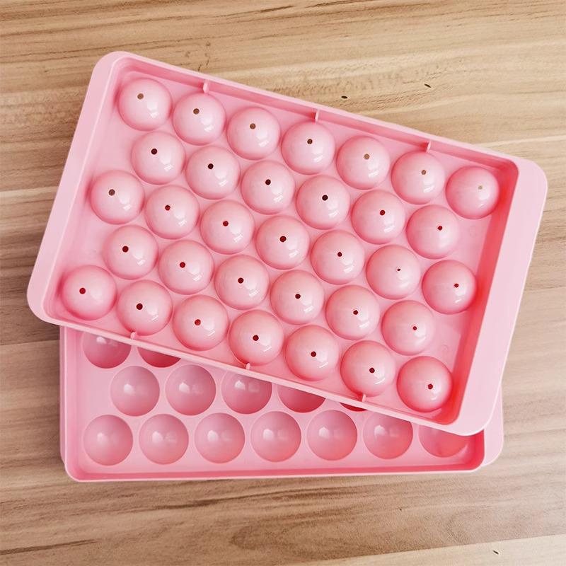Food Grade Silicone Ice Ball Mold - Round Ice Cube Maker