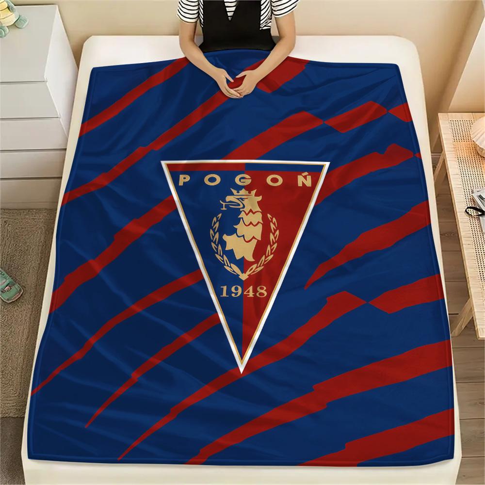 1Pc Pogoń Szczecin Print Flannel Blanket High Quality Warm Comfortable Cover for All Seasons Perfect for Gifts Home Decor