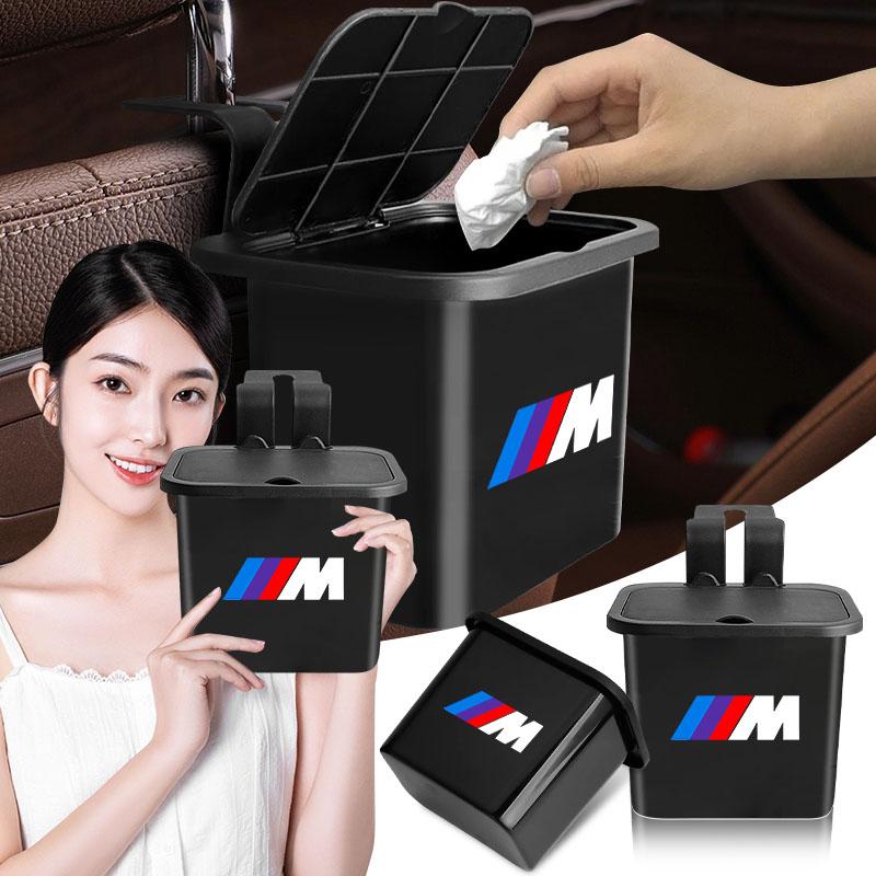 Car Seat Back Hanging Trash Can Storage Case Rear Row Organizer For BMW M E34 E36 E60 E90 E46 E39 E70 F10 F20 F30 X5 X6 X1 M3 M5 M6 E71 F01 F02 F87