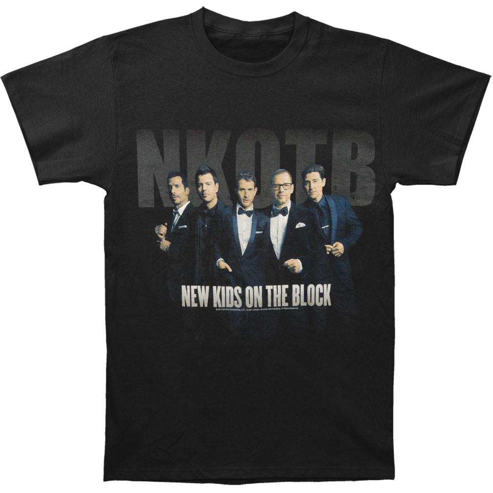 Men s New Kids On The Block Suit Up 2013 North American Tour T-shirt Small Black XXXL