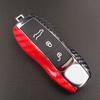 A Pair Car Key Case Cover Shell Carbon Fiber Chrome Color For Cayenne Macan 911 Boxster Cayman Panamera