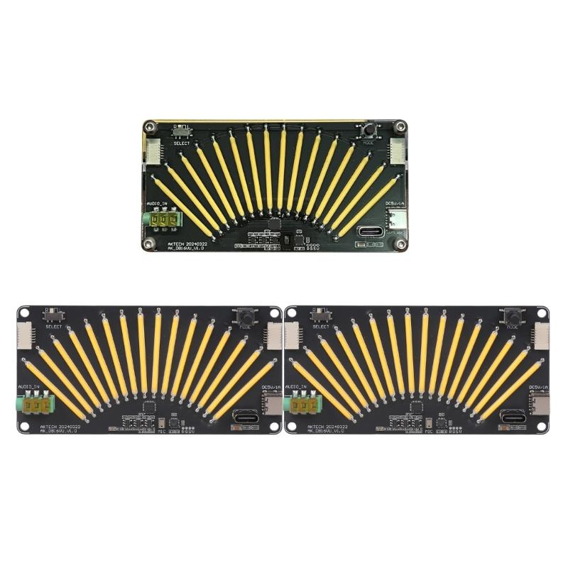 AK-DB16VU Musik-Pegelmesser VU-Meter Stereo-Verstärker Board Einstellbare Lichtgeschwindigkeiten Board für Heim-Soundsysteme