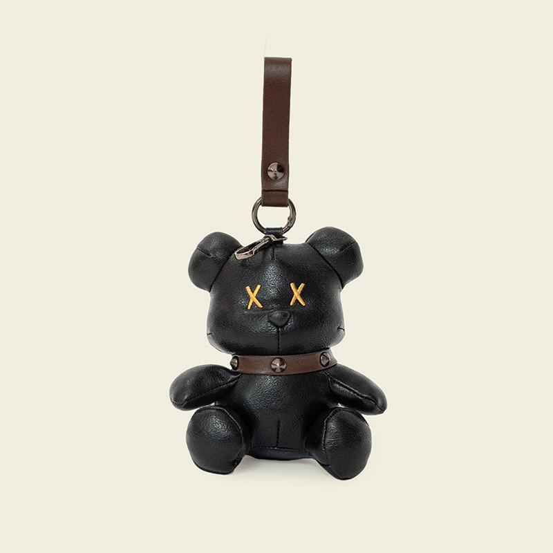 Leather Pony Keychain Cute Plush Animal Bag Charm For Kids And Teens