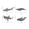 Mini Marine Creature Model Great White Shark Blue Whale Pilot Whale Shark Ornament Hand-Drawn Solid Toy