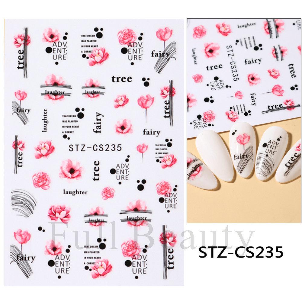 Nail Art Stickers, Japanese Romantic Laser Magic Gold And Silver Fireworks Bloom Adhesive Nail Stickers