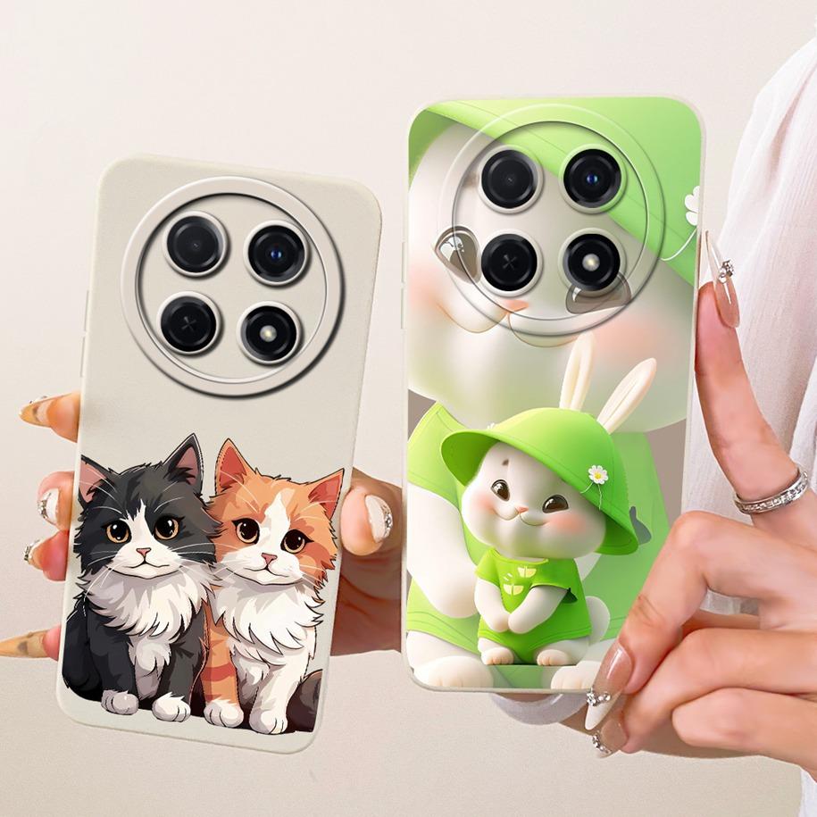 Case For Huawei Nova 12i 13i Shockproof Cover Lovely Cartoon Cat Soft Silicone Funda For Huawei Nova12i Enjoy 70 Pro Phone Shell