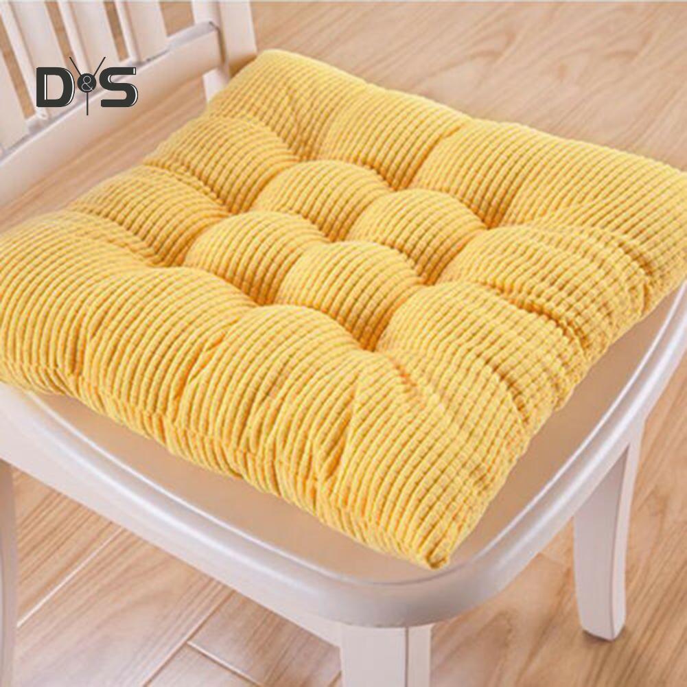 DYS Home Decor 40x40cm Pure Color Square Silná podložka na sezení Polštář Vázanka na židli