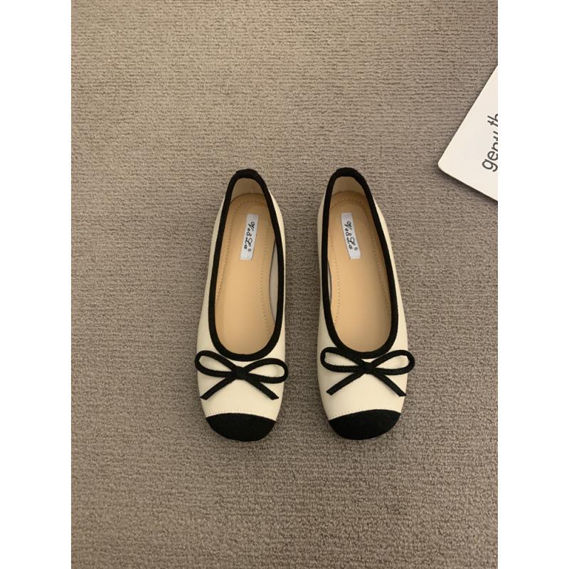 Gentle ballet ladyshoes flat shoes French retro soft sole silver new Chinese red single shoes spring small fragrant wind women's shoes