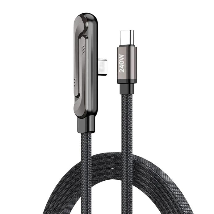 240w Fast Charging Foldable Bracket Data Cable 1.5m Data Wire with Phone Tablet Stand for Apple IPhone 17 IPad Xiaomi Samsung