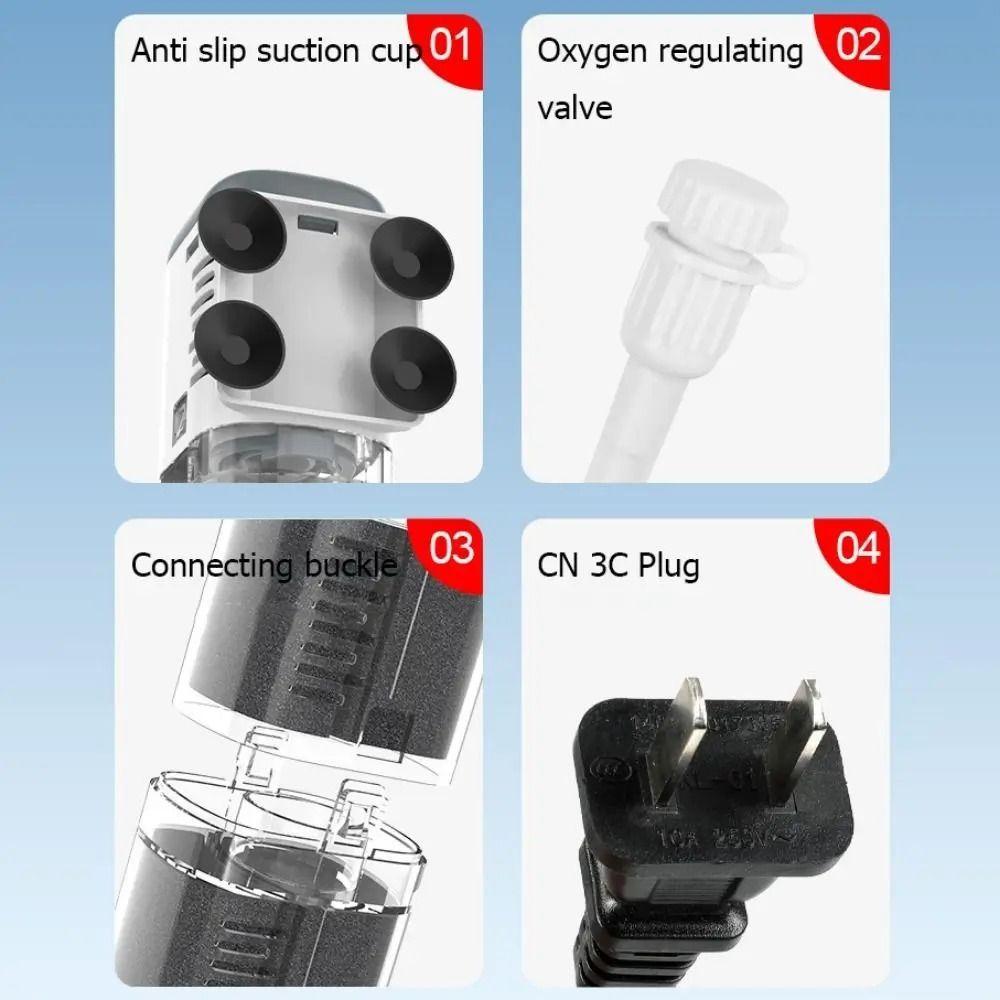 1Pcs Durable 8/12/18/25W Aquarium Filter Pump Removable Built-In Fish Tank Air Pump 220V 3 in 1 Fish Tank Filter Aquarium