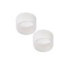 Audiophile Water Bottle Bottom Cover, Silicone Rubber, Non-Slip, Shockproof, Protective, Scratch-Resistant, 7.5cm Diameter, Clear, Set of 2