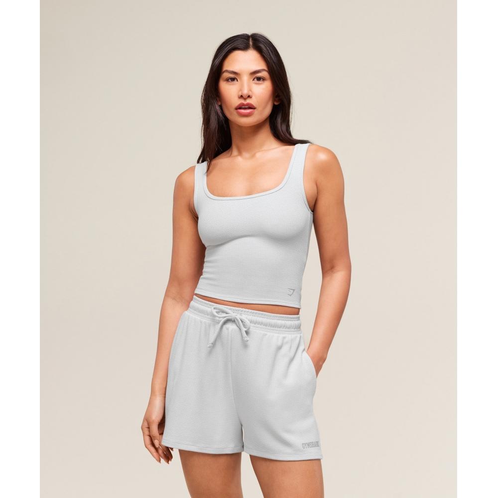 

Gymshark Waffle Cropped Tank Light Grey B3b2g Gb7k XXL