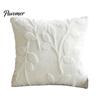 Anti-static Pillowcase Plush Jacquard Pillow Cover, 3D Embossed Solid Color Cushion Case, 17.7 x17.7 Inch Anti-Static Soft Throw Modern Cozy
