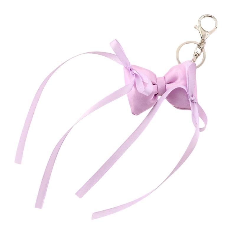 

Модные Ленточные Банты Украшение для Кошелька Подвеска на Сумку Прелестный Брелок для Телефона Аксессуары для Сумок Ткань для Трендовых фиолетовый