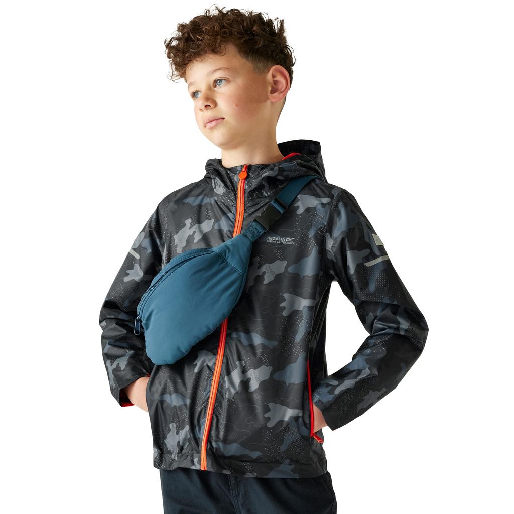 Regatta Childrens/Kids Lever II Camo Waterproof Jacket