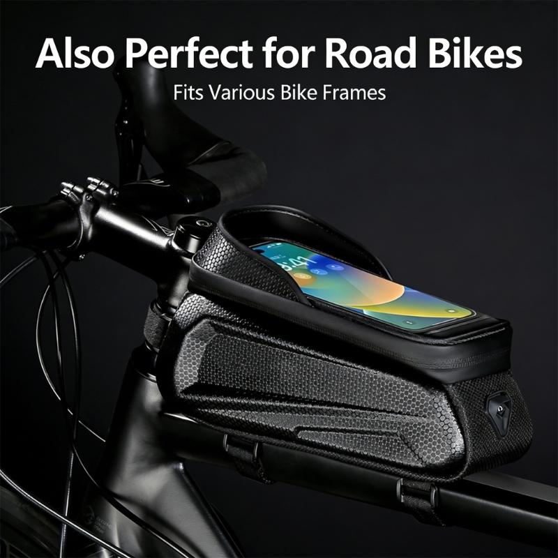 Bicycles Phone Bag Bike Top Front Tube Frame Bags Cycling Front Bag Touch Screens Road Mountain Bike Phone Accessory