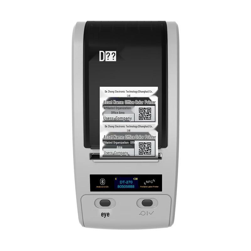 Detong DT270 Portable Bluetooth Label Printer CN plug (adapter included)