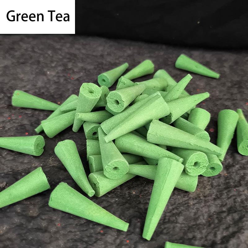 50 Pieces/lot Natural Backflow Incense Cones 25 minutes Extra Size Sandalwood Lavender Tower Incense Cones