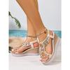 Women's Summer Wedge Thick-Soled High-Heel Sandals, Comfortable European Style Footwear, Available In Large Sizes.