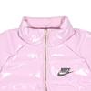 Nike Sportswear Icon Clash Synthetic-Fill Solid Color Shiny Short Casual Cotton Jacket Winter Women Jackets Pink CU6713-676