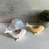 3d Whale Flower Pot Silicone Mold Diy Candle Cup Craft Storage Can Resin Cement Home Decoration Drop Glue Mold Christmas