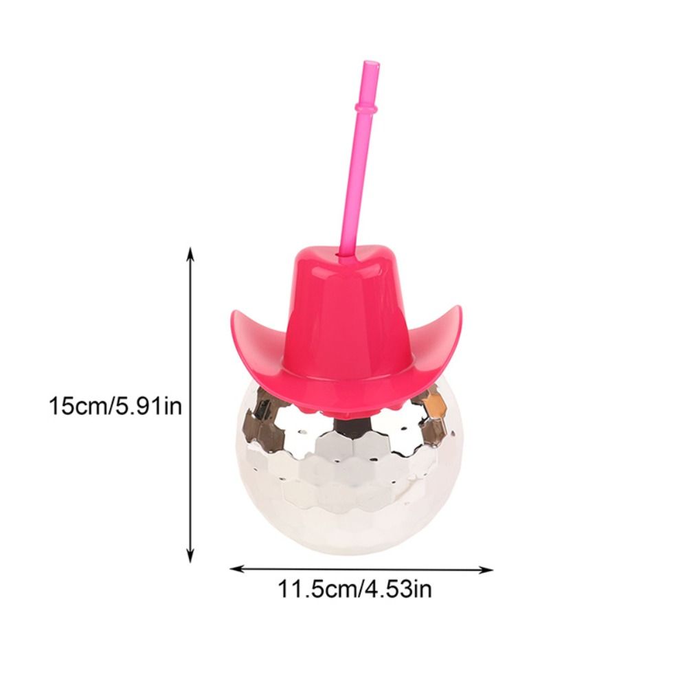 600ml Cowgirl Hat Cups Unique Drinking Cup Wine Glass Disco Ball Cups  Holiday Gift