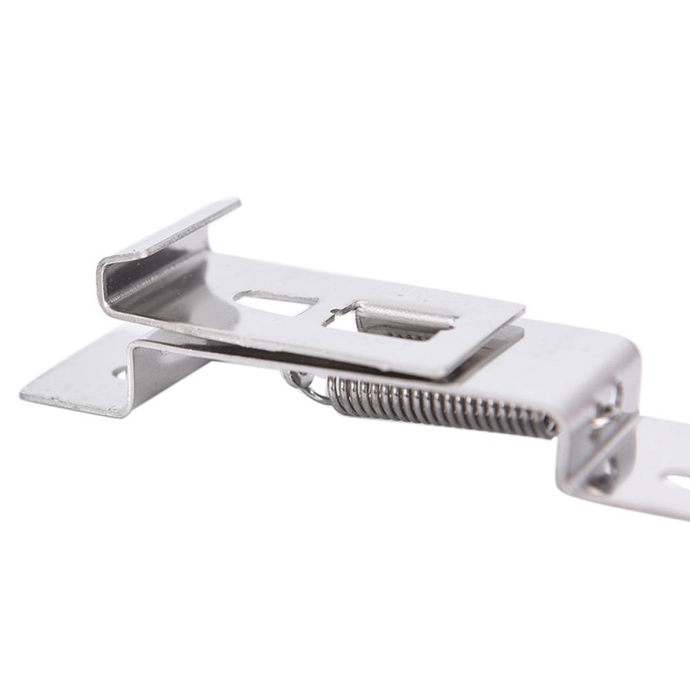 Rectangular Car License Plate Frame Holder License Plate Stand Trailer Number Plate Clips Spring Loaded Stainless Steel Bracket
