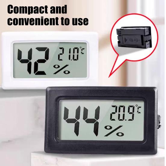 Mini Elektronisches Thermometer Hygrometer LCD-Anzeige Hohe Genauigkeit Thermo-Hygrometer Innenbereich Auto-Innenraum Digitales Feuchtigkeits-Temperaturmessgerät