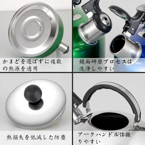 BDHD Whistling Kettle, Stainless Steel, Wide Mouth, Large Capacity, Easy To Clean, Compatible with Gas and Induction Heat Sources, Wood Grain Insulate