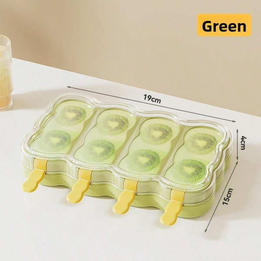 Popsicle ice cream mold with lid for home use, ice popsicle frozen cube mold, homemade ice cream tool