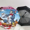 1pc Tom and Jerry Picnic Automatic Open/Close Umbrella Compact Folding Umbrella with 8-Rib Shaft Lightweight Esign, for Women/Men1155A