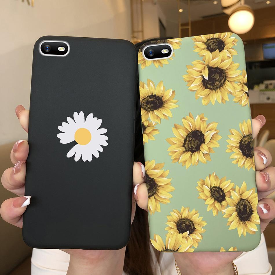 For OPPO A1K Phone Case Daisy Flower Heart Cover Silicone Soft Coque For oppo a1k RMX1941 A1K A1 k Oppo Realme C2 RealmeC2 Funda