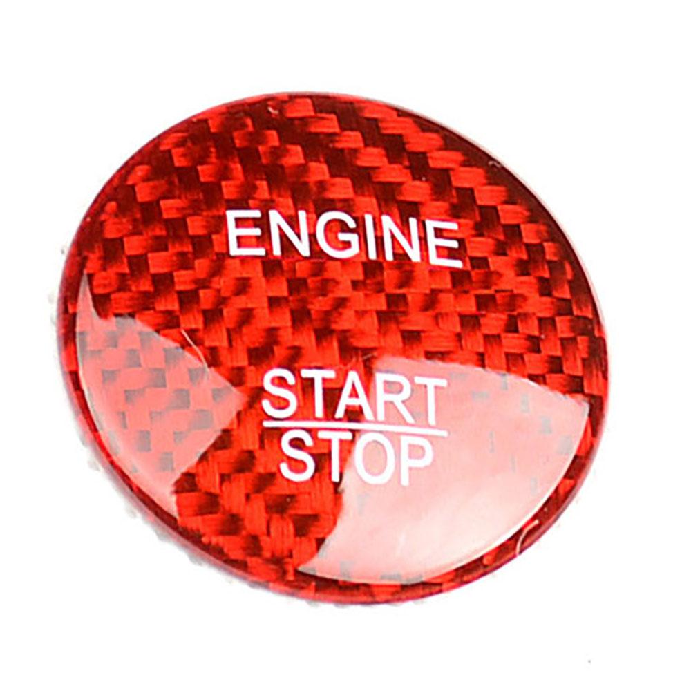 Car Engine Start Stop Button Sticker Set Red For Mercedes Benz C Class Glc C200L