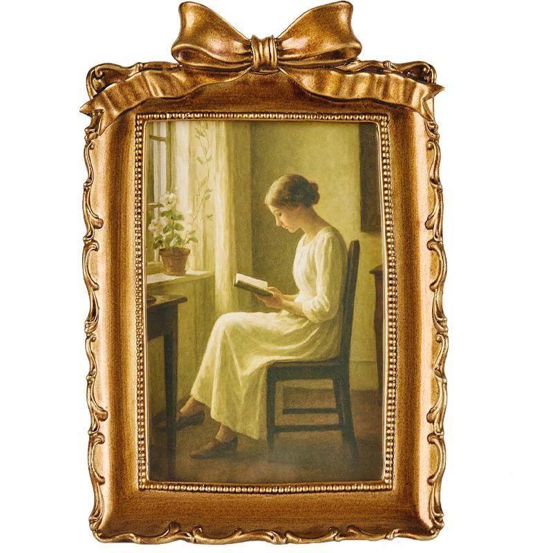

European Retro Elegant Photo Frame Charming Design for Living Room Dining Room Bedroom Wall Decor Home Display New house gift 13.5x19.7x2.7cm